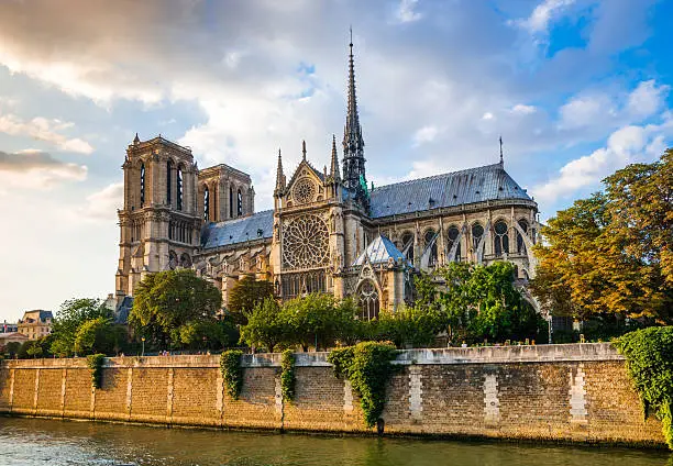 Photo of Gorgeous sunset over Notre Dame cathedral