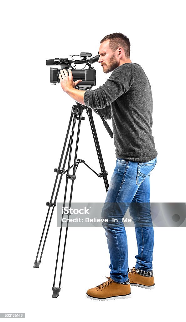 Operador de cámara de Video - Foto de stock de Operador de cámara libre de derechos
