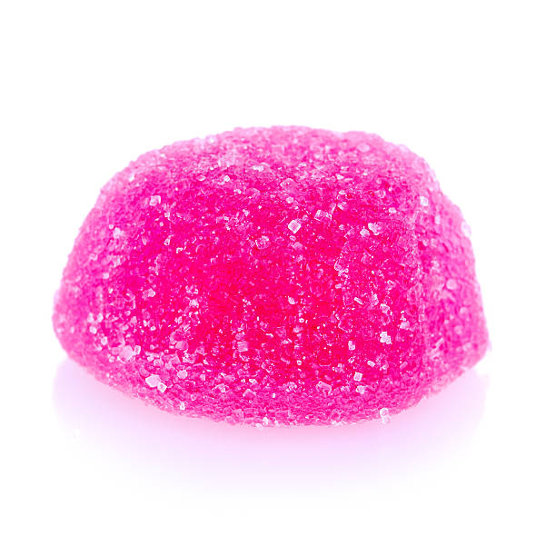 istock Color fruit jelly candies on the white background 532136689