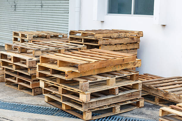 istock Wood palette for shipping 532147209