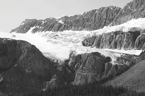 Crowfoot Glacier in Icefield parkway. Alberta. Canada. Horizontal