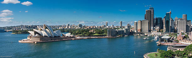 시드니 오페라 하우스 - the rocks sydney harbor bridge sydney australia new south wales 뉴스 사진 이미지