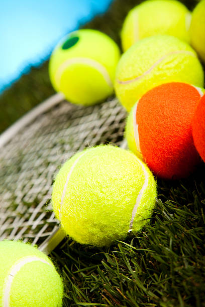 istock Tennis racket and ball 532150559