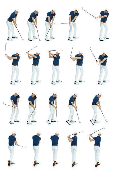 istock Multiple shots of a golfer's swing 532152515