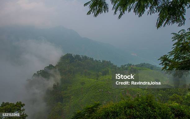 Cloud Covered Mountain Peaks Stock Photo - Download Image Now - 2015, Above, Adventure