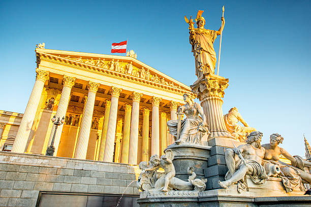Austrian parliament building in Vienna