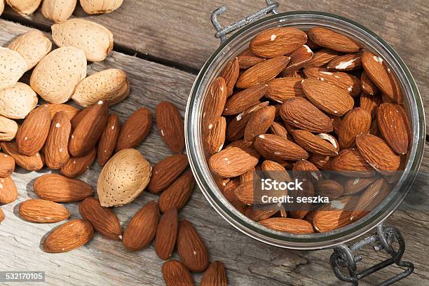 Almonds Stock Photo - Download Image Now - 2015, Almond, Brown