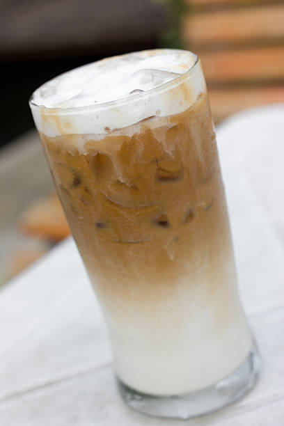 istock Iced coffee with milk is on the table. 532171491