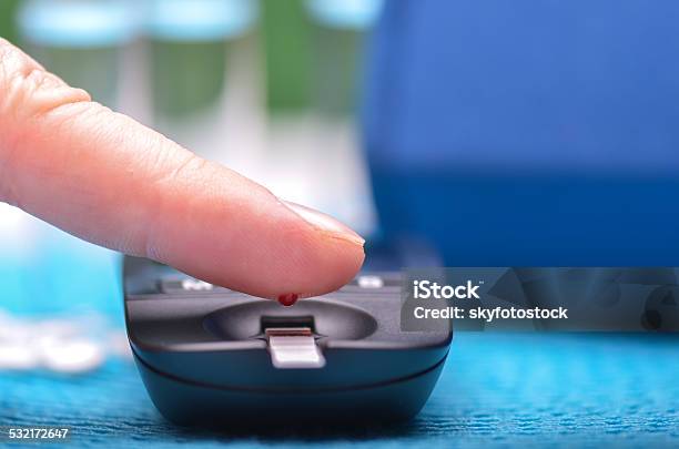 Blood Glucose Meter Stock Photo - Download Image Now - 2015, Analyzing, Blood