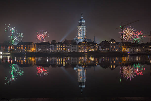 istock Deventer city at New Years Eve 532173739