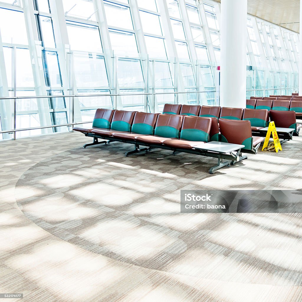 empty waiting area empty waiting area at the airport. 2015 Stock Photo