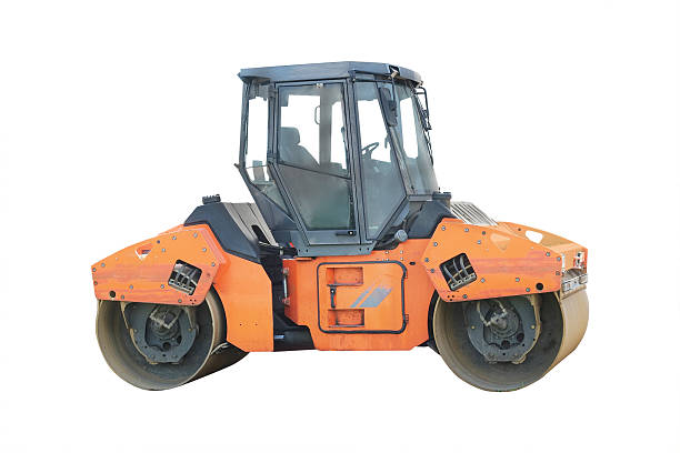 istock The image of a road roller 532174299