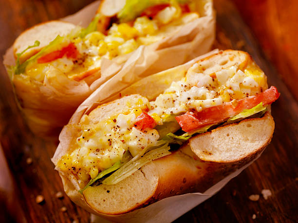 istock Deli Style Egg Salad Bagel Sandwich 532177032