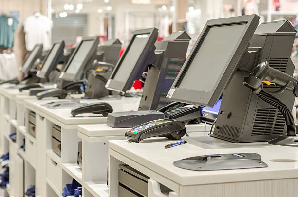 istock Electronic cash or cashier standing at the counter 532177264