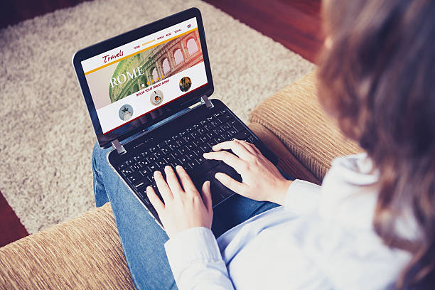 istock Looking for travel destination at home. 532177480