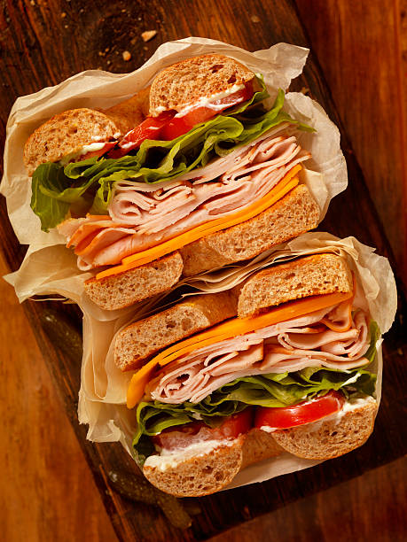 istock Deli Style Turkey Bagel Sandwich 532177566