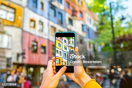 istock Photographing colorful building facade 532178068
