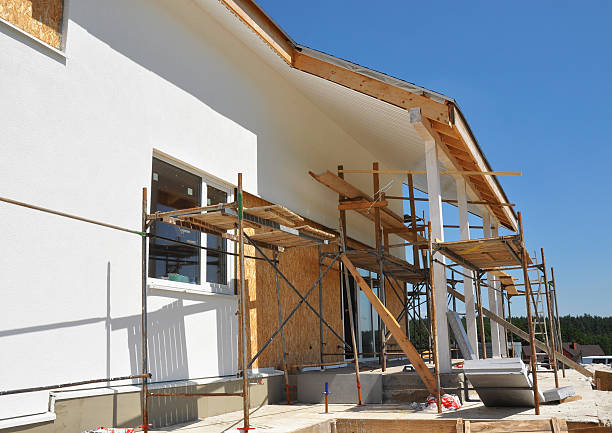 istock Building House with Insulation, Plastering and Painting House Facade Wall 532179048