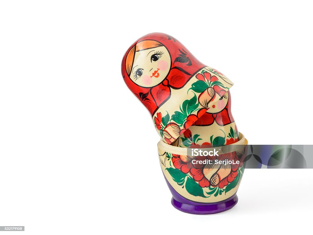 Russsian nested dolls set on a white background Russsian nested dolls set on a white background. Russian Nesting Doll Stock Photo