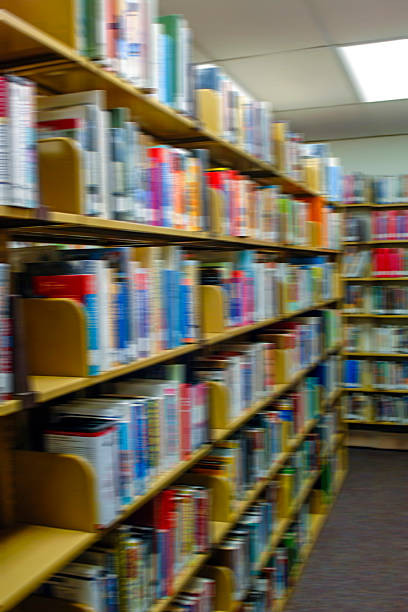 istock Books shelved and catalogued in a public library 532179138