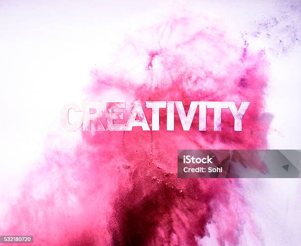 Red Colored Creativity Blast Stock Photo - Download Image Now - Exploding, Ground - Culinary, Face Powder