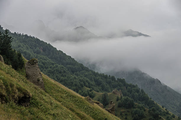 istock View of mountains in the clouds after storm 532181882