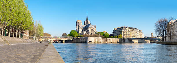 istock Paris, panorama over river Seine with Notre-Dame Cathedral 532182974