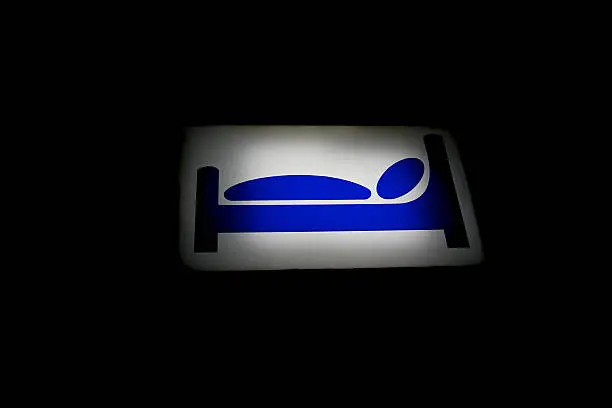 neon sign of a hotel in Berlin