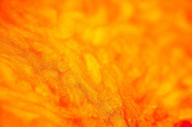 Abstract, textured, floral and orange background