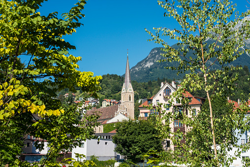 Saint Nicholas parish church, the most important neo-gothic monument in the Tyrol in Innsbruck, Austria