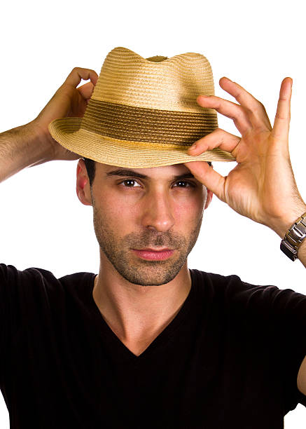 istock Good looking young man is wearing hat 532185375