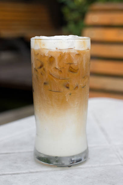 istock Iced coffee with milk is on the table. 532185491