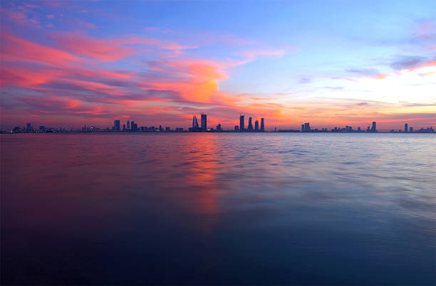 istock Beautiful reflection on sea during sunset, HDR photograph 532188327