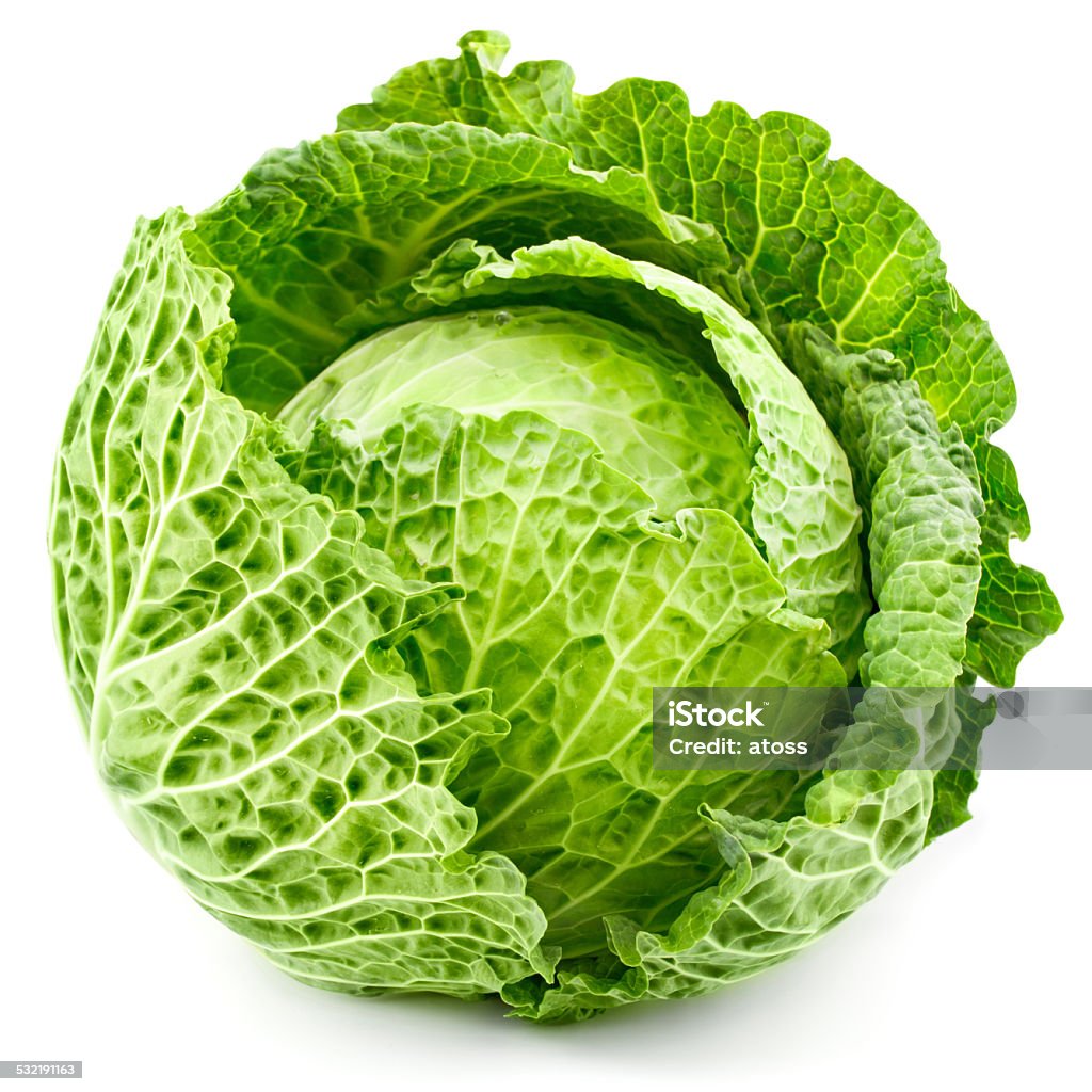 cabbage isolated cabbage isolated on white background 2015 Stock Photo