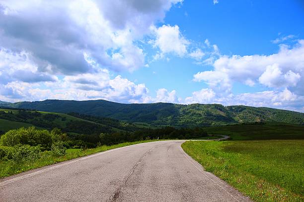 istock Spring Mountain Road in Bieszczady Mountains 532191507