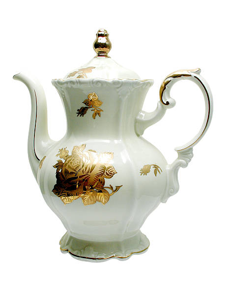 istock Coffee pot with gold decoration 532191605
