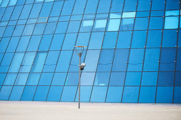 istock Blue business background of the building 532192654