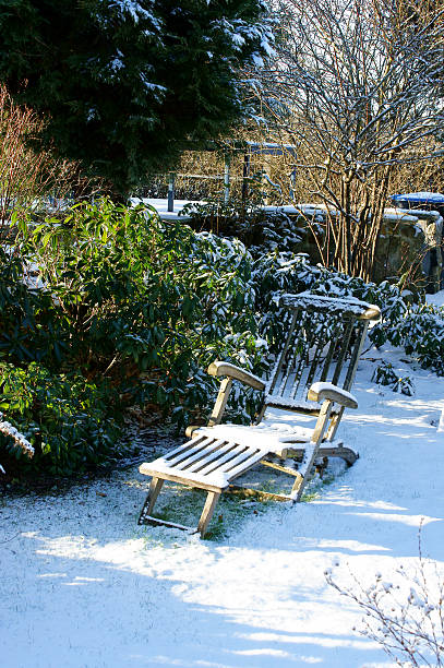 istock Snowy Garden chair 532202115