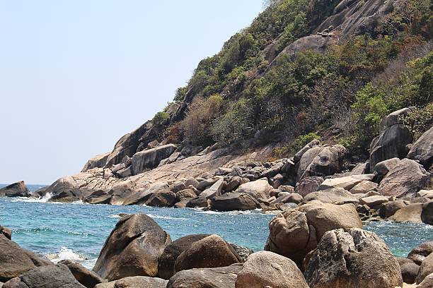 istock Tropical rocky beach with clean water 532203599