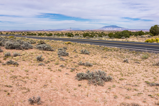United States. Arizona. Coconino County. Along the U.S. Highway 89 between Page and Kaibito, through the Navajo Nation.