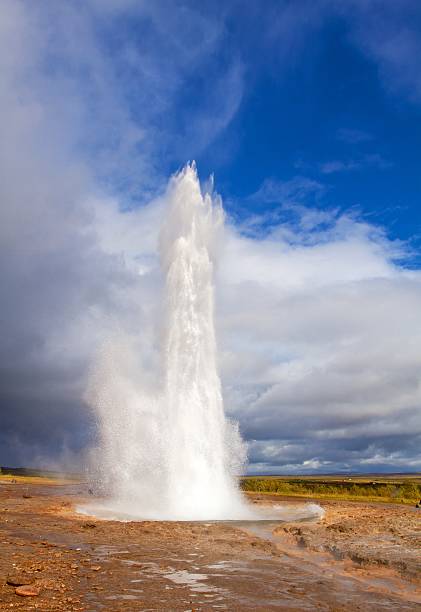 istock Geyser eruption in Iceland 532204189