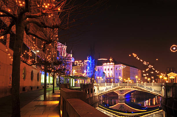 istock Decorated Ljubljana for New Years holidays 532204339