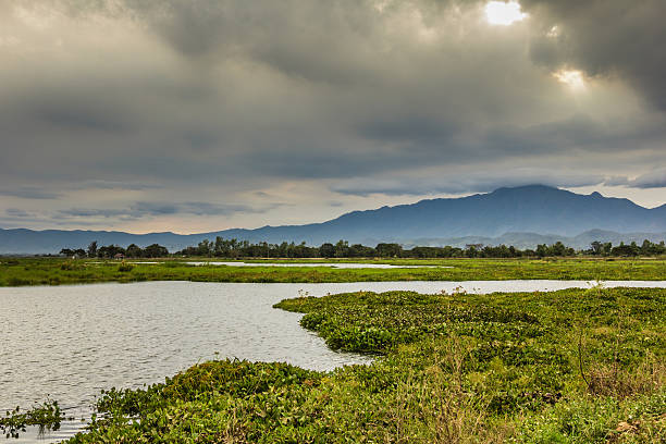 istock Lake in Thailand with Mountinous Backdrop 532206039