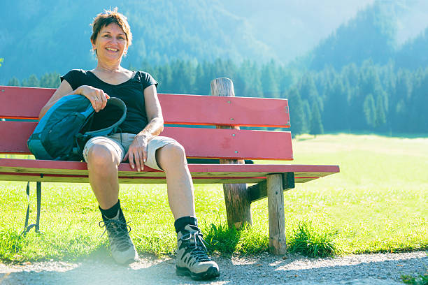 istock hiking senior woman 532206653