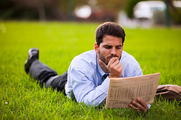 istock Businessman reading the newspaper 532207763
