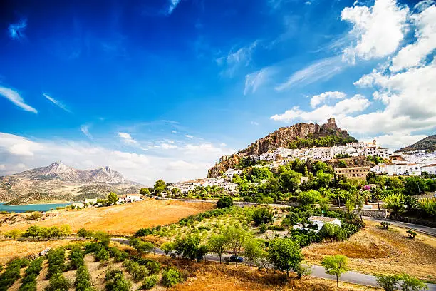 Photo of Zahara de la Sierra,town located in Cadiz, Andalusia, Spain