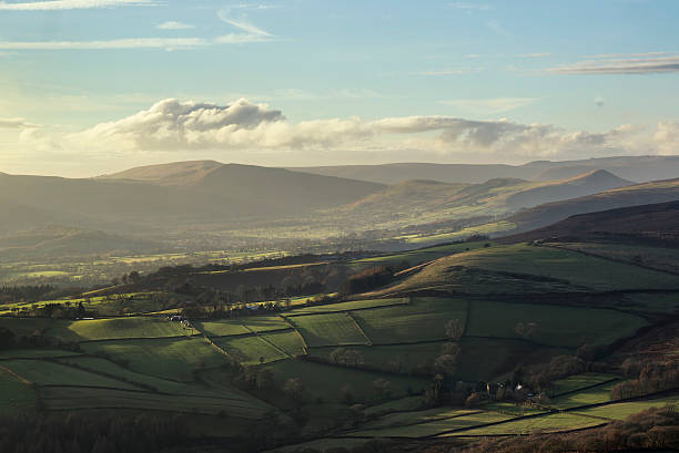 istock Beautiful Autumn Fall landscape of Hope Valley from Stanage Edge 532208901