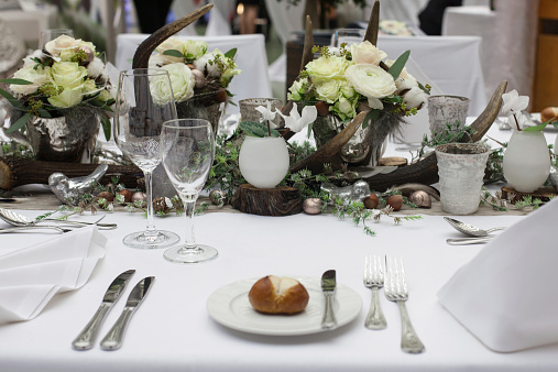 Modern table wedding