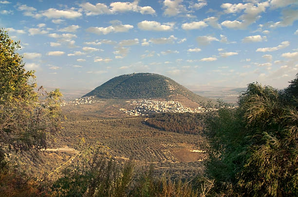 biblical Mount Tavor and the Arab village