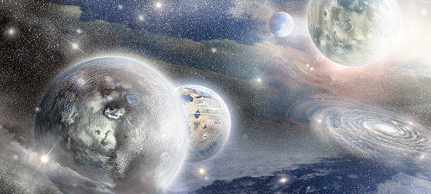 istock planet in space illuminated glow stars 532220333